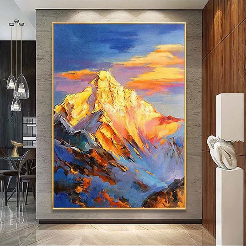 OQ 100% Hand Painted Oil Painting On Canvas Abstract Landscape Mountain Picture Wall Art Living Room Home Decoration Handmade
OQ 100% Hand Painted Oil Painting On Canvas Abstract Landscape Mountain Picture Wall Art Living Room Home Decoration Handmade