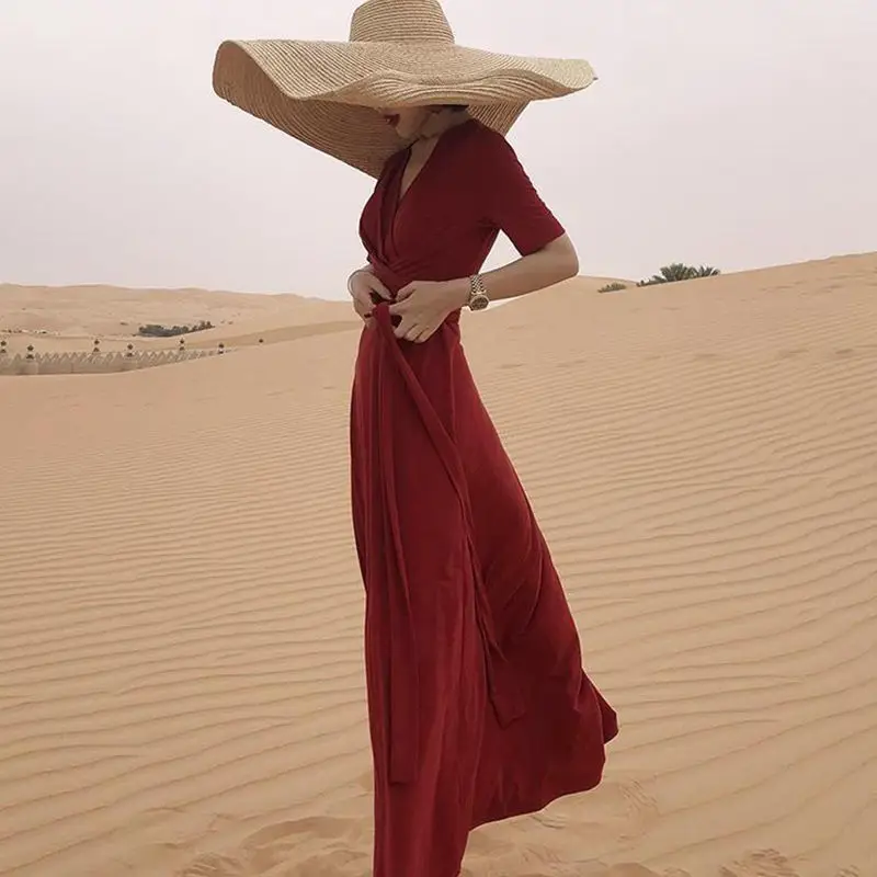 Bag hip Women's Dresses Bodycon Thin Tunics Party Wrap Vintage Summer Light Dress Sexy Fashion Robe Solid color Chiffon Elegant
Bag hip Women's Dresses Bodycon Thin Tunics Party Wrap Vintage Summer Light Dress Sexy Fashion Robe Solid color Chiffon Elegant