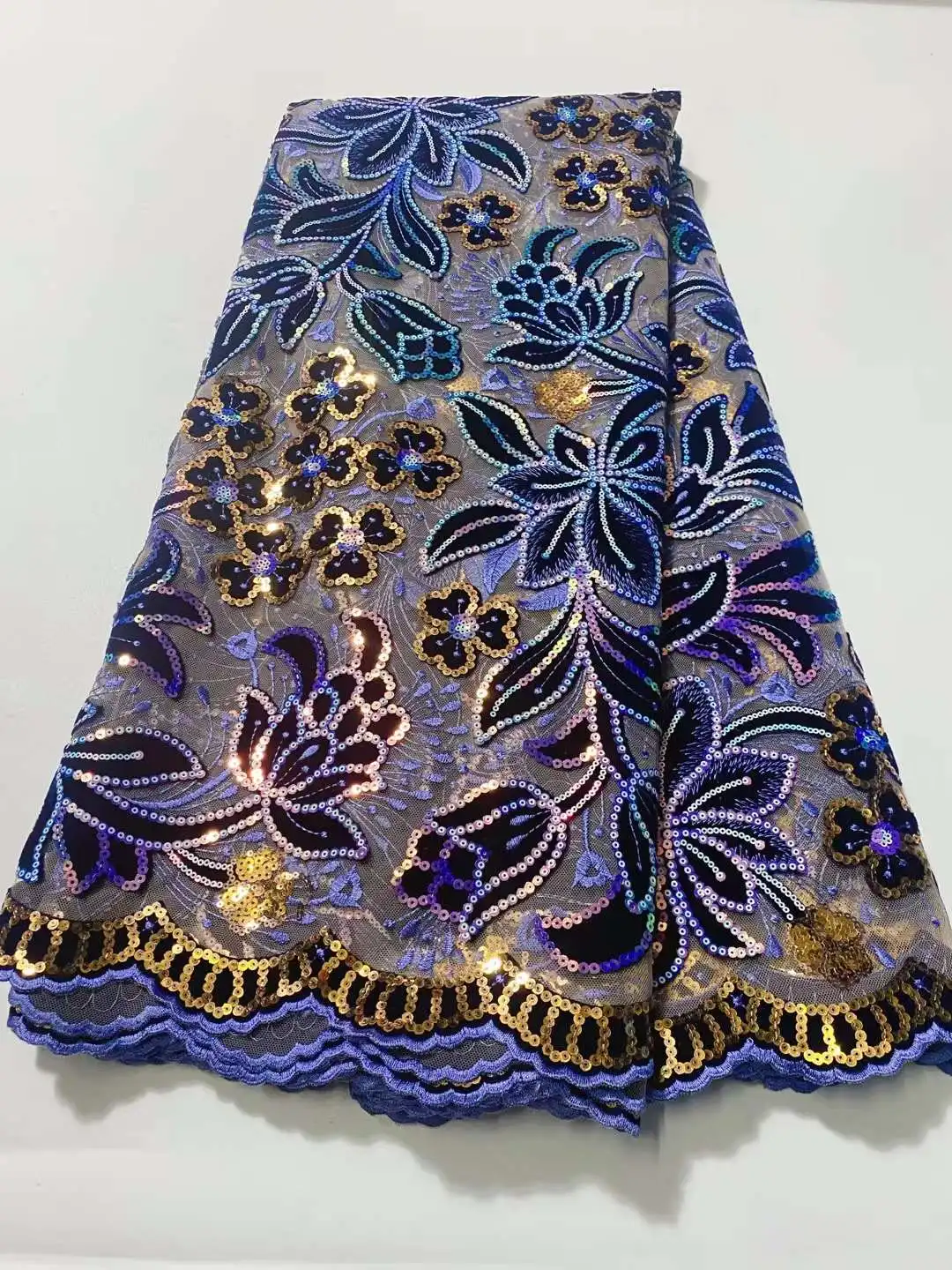 French Velvet Sequins Lace Fabric 2023 High Quality Nigerian African Tulle Lace Fabric Luxury Sequins For Party Dress XH41X
French Velvet Sequins Lace Fabric 2023 High Quality Nigerian African Tulle Lace Fabric Luxury Sequins For Party Dress XH41X