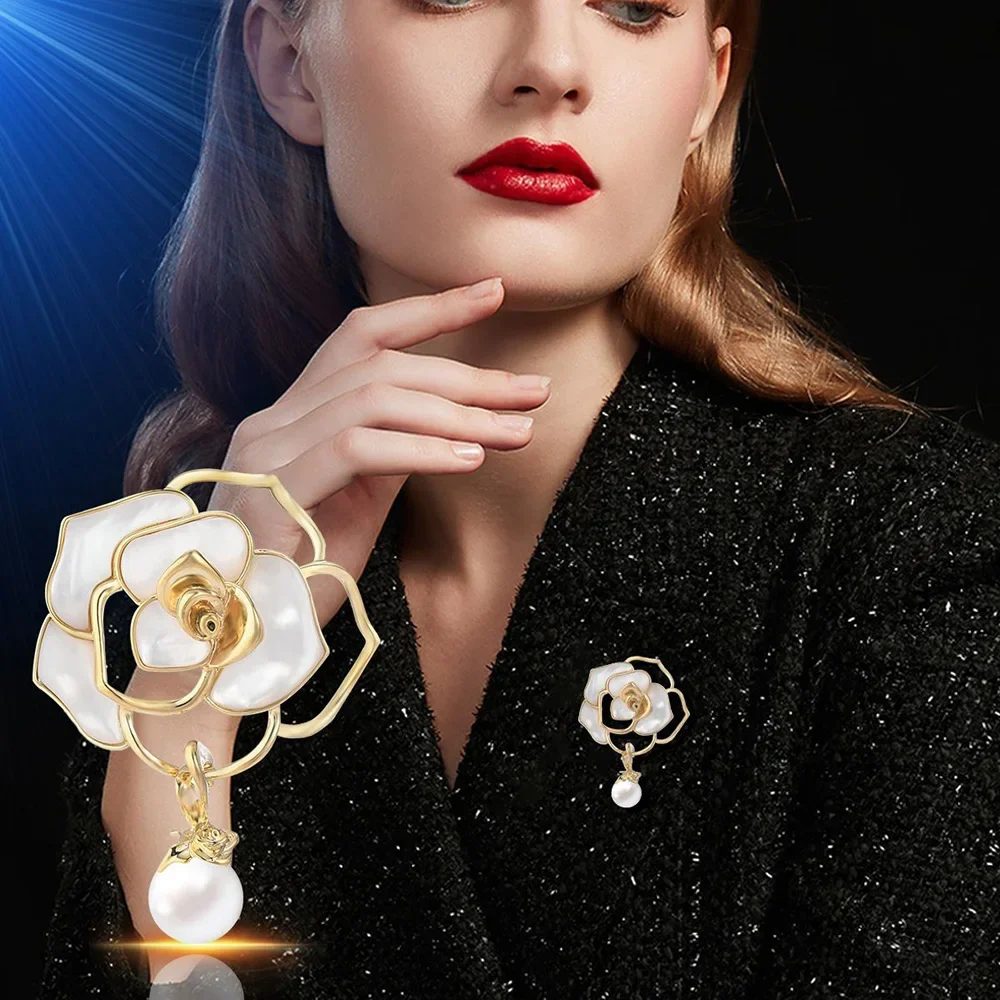 New Pearl Rose Brooch Mother Shell Flower Brooches Women's Coat Suit Badge Collar Pins Clothing Accessories Jewelry Wholesale
New Pearl Rose Brooch Mother Shell Flower Brooches Women's Coat Suit Badge Collar Pins Clothing Accessories Jewelry Wholesale