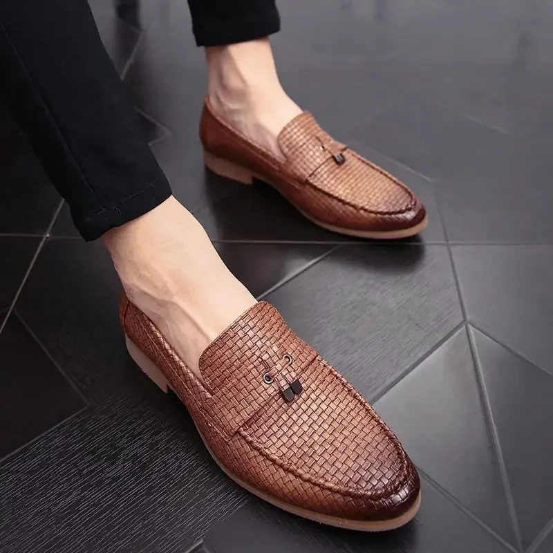 

Men's Genuine Leather Oxford Business Casual Wedding Office Work Men's Moccasins Elegant Men's Shoes