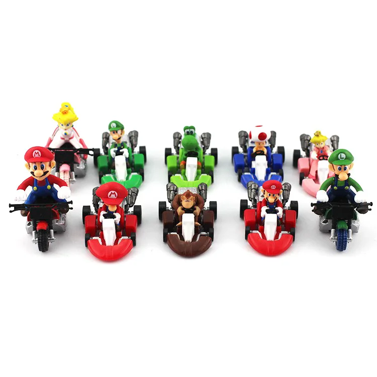 10pcs/8pcs Super Mario Figure Toy Pull-back Car Yoshi Luigi Wario Donkey Kong Doll Modal Ornaments Cartoon Peripheral Toys Gifts
10pcs/8pcs Super Mario Figure Toy Pull-back Car Yoshi Luigi Wario Donkey Kong Doll Modal Ornaments Cartoon Peripheral Toys Gifts