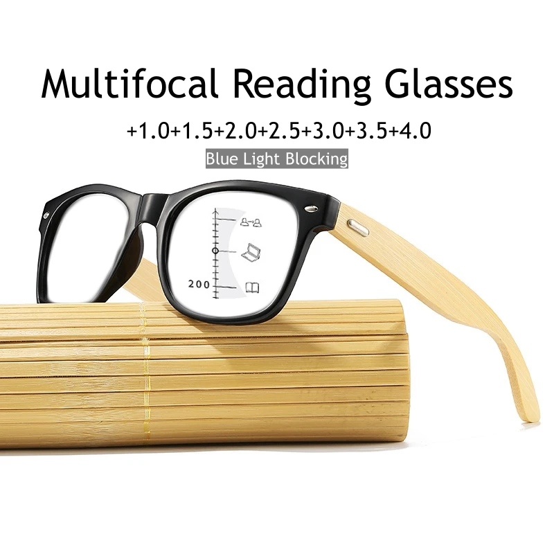 Wooden Templets Multifocal Reading Glasses Unisex Women Progressive Near Far Eyeglasses Men Classic Vintage Far-sighted Glasses
Wooden Templets Multifocal Reading Glasses Unisex Women Progressive Near Far Eyeglasses Men Classic Vintage Far-sighted Glasses