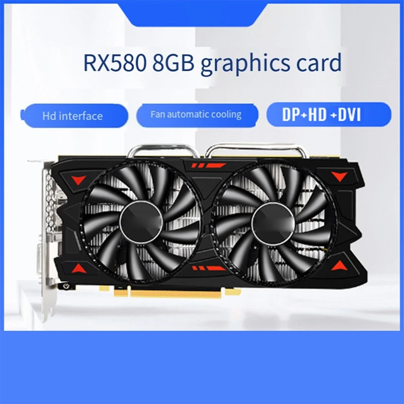 1Set Radiator Dual Fan Game Graphics Card 7000Mhz Desktop Computer Game Graphics Card Black
1Set Radiator Dual Fan Game Graphics Card 7000Mhz Desktop Computer Game Graphics Card Black