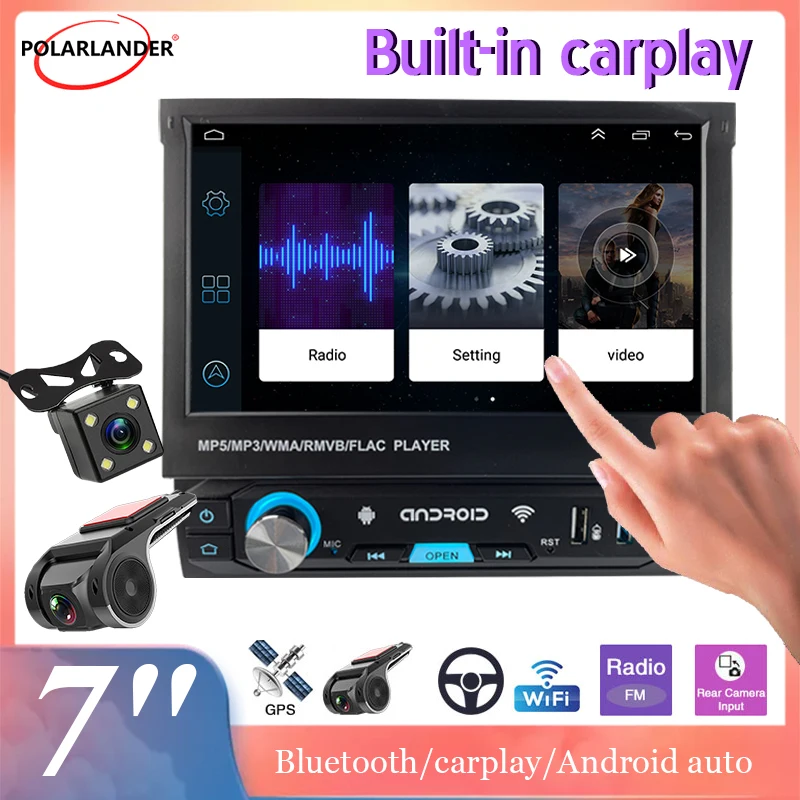 Automatic Retractable 1 Din Car Multimedia Player 7 Inch Android Auto Touch Screen WIFI Android GPS Carplay Bluetooth 4.0
Automatic Retractable 1 Din Car Multimedia Player 7 Inch Android Auto Touch Screen WIFI Android GPS Carplay Bluetooth 4.0