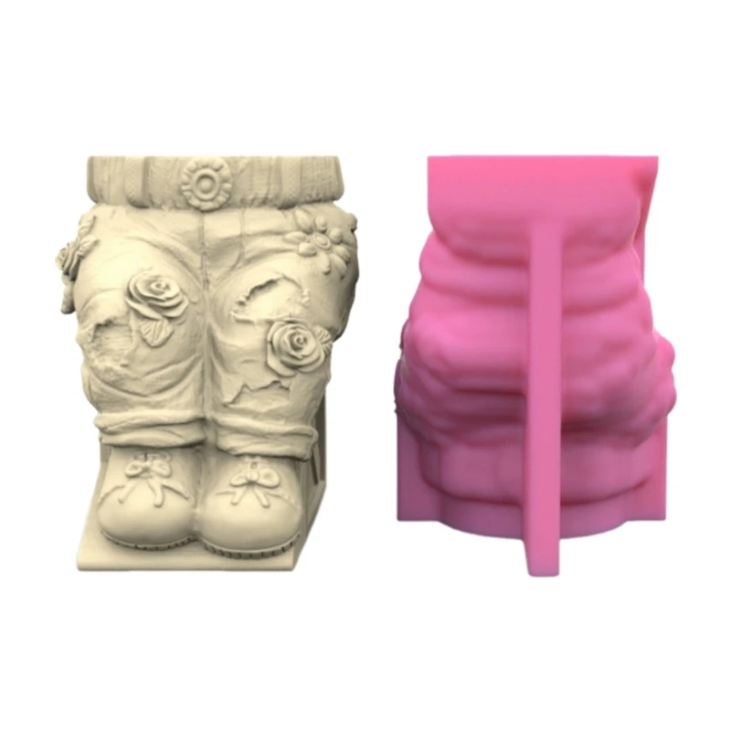 

DIY Pants Sitting Succulent Flower Pot Silicone Mold Desktop Ornament Vase Pen Holder Storage Box Epoxy Resin Casting Mould