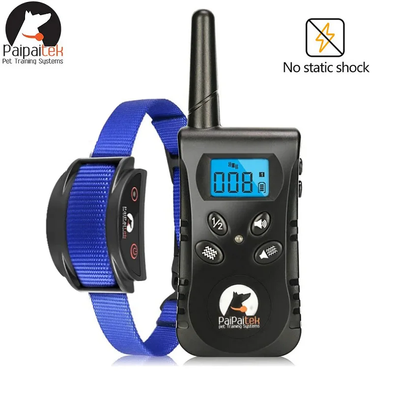 500M Dog Vibration Collar, Rechargeable & Waterproof No Shock Dog Collar With Remote,Blue Nylon Collar,1-10 Level ,Up to 1600Ft 
500M Dog Vibration Collar, Rechargeable & Waterproof No Shock Dog Collar With Remote,Blue Nylon Collar,1-10 Level ,Up to 1600Ft