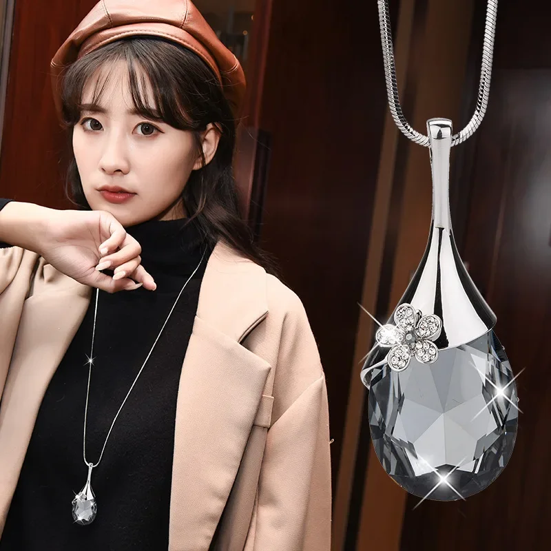 Vintage Big Water Drop Pendants & Necklaces for Women Long Flower Chains Statement Sweater Friends Jewelry Gifts Accessories
Vintage Big Water Drop Pendants & Necklaces for Women Long Flower Chains Statement Sweater Friends Jewelry Gifts Accessories