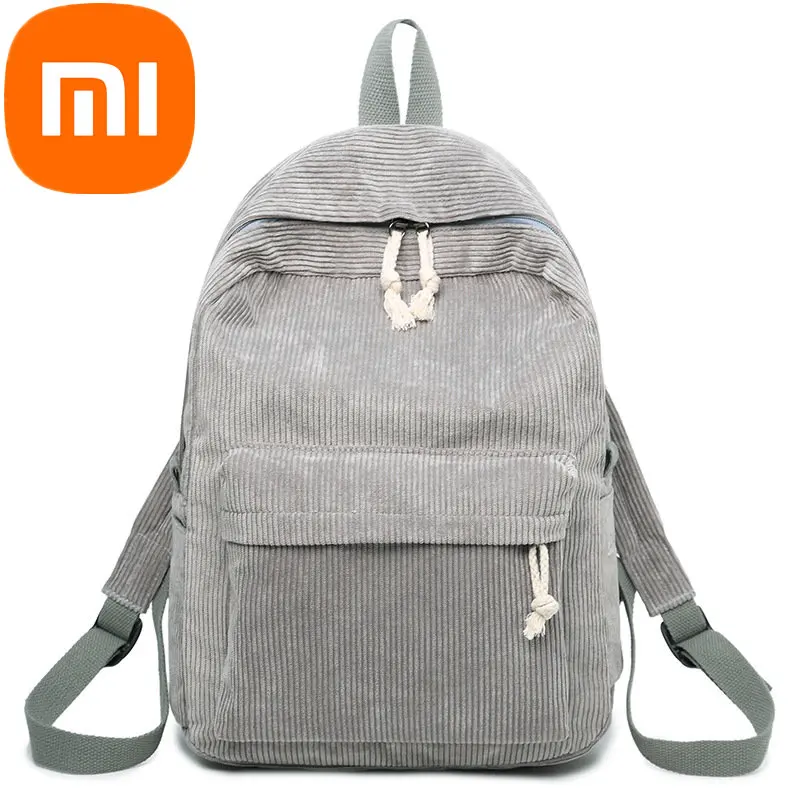 Женский вельветовый рюкзак Xiaomi в полоску, новинка 2023, простой уличный тренд, вместительный удобный женский рюкзак
Женский вельветовый рюкзак Xiaomi в полоску, новинка 2023, простой уличный тренд, вместительный удобный женский рюкзак