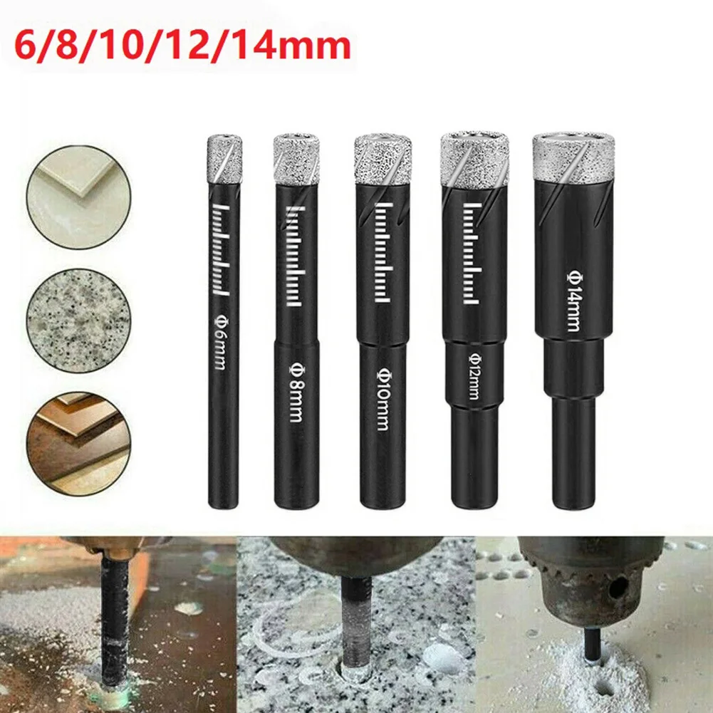 1PC 6/8/10/12/14mm Drill Bits Vacuum Brazed Diamond Dry Hole For Marble Ceramic Tile Glass Multifunction Masonry Drilling Tools
1PC 6/8/10/12/14mm Drill Bits Vacuum Brazed Diamond Dry Hole For Marble Ceramic Tile Glass Multifunction Masonry Drilling Tools