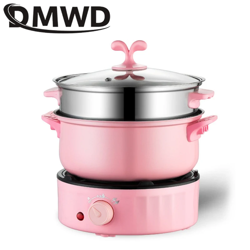 DMWD Electric Split Cooking Pot 2.2L Multicooker Frying Pan Hotpot Steamer Rice Cooker Soup Maker Water Boiler Travel Non-stick
DMWD Electric Split Cooking Pot 2.2L Multicooker Frying Pan Hotpot Steamer Rice Cooker Soup Maker Water Boiler Travel Non-stick