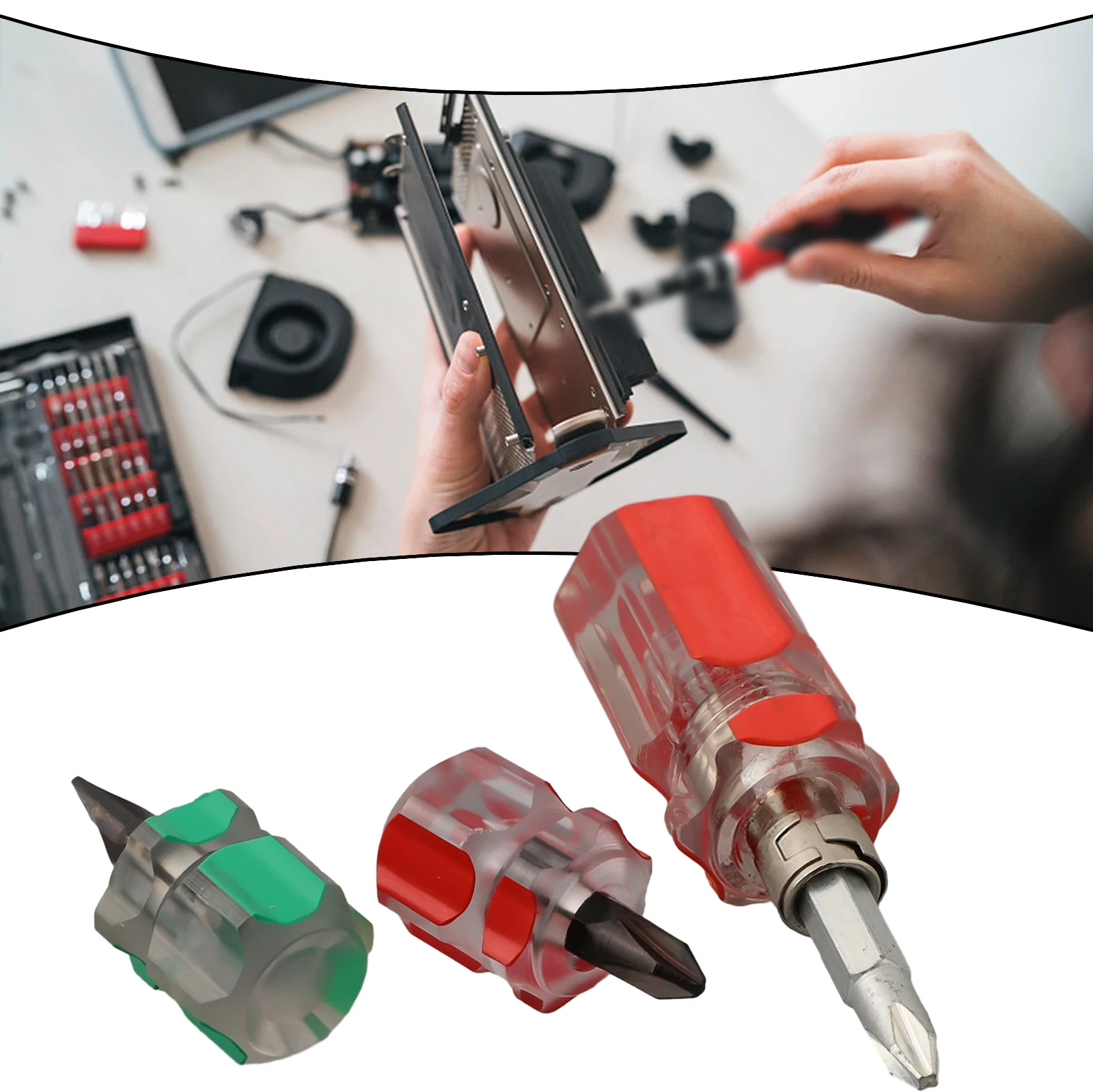 Ergonomic Design for Comfortable Handling Anti Slip Short Screwdriver Flat CrossHead 2in1 Interchangeable Tool
Ergonomic Design for Comfortable Handling Anti Slip Short Screwdriver Flat CrossHead 2in1 Interchangeable Tool