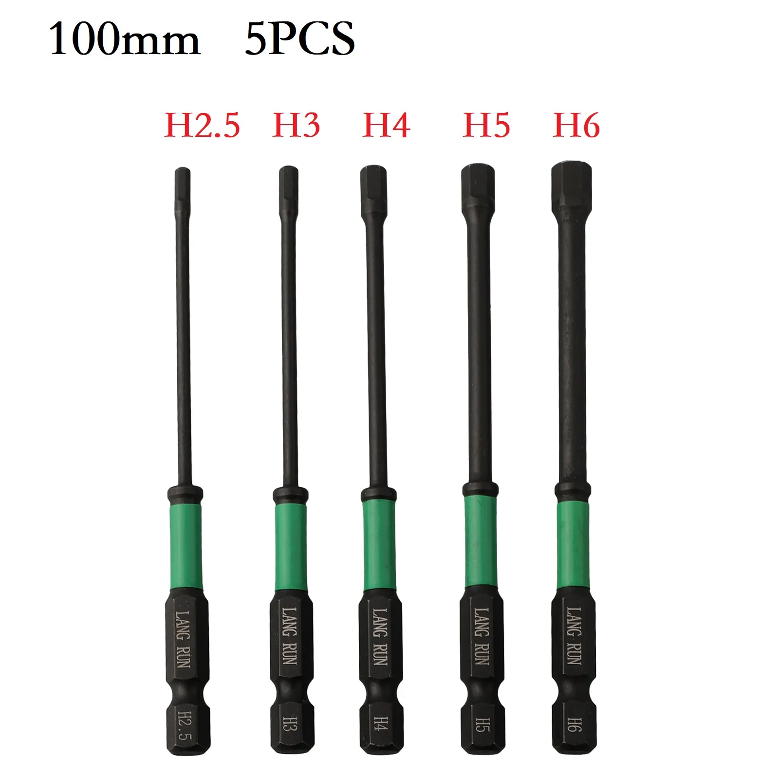 5PCS 100mm 1/4 Hex Shank Screwdriver Bit Magnetic Impact Repair H2.5 H3 H4 H5 H6 Electric Bits Workshop Equipment Hand Tools
5PCS 100mm 1/4 Hex Shank Screwdriver Bit Magnetic Impact Repair H2.5 H3 H4 H5 H6 Electric Bits Workshop Equipment Hand Tools