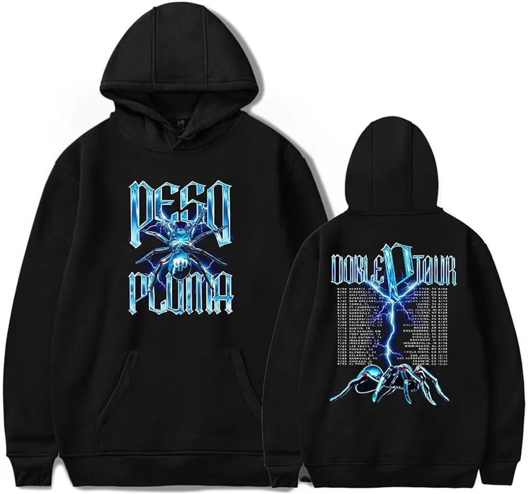 Peso Pluma Tarantula Tour Fashion Hoodie Unisex Drawstring Pocket Pullover Clothing
Peso Pluma Tarantula Tour Fashion Hoodie Unisex Drawstring Pocket Pullover Clothing