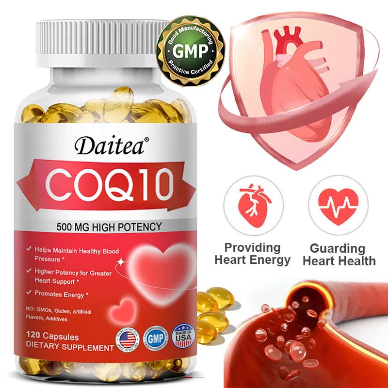 

120 Coenzyme Q10 Capsules Provide Energy Vitamin Health Food Organic Ultra High Absorption COQ10