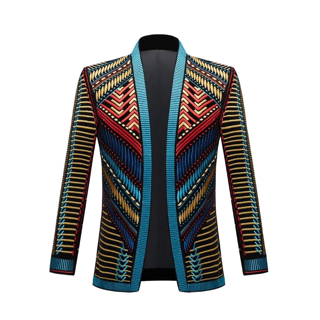 Luxury Embroidery Cardigan Blazer Jacket Men Shawl Lapel Slim Fit Striped Suit Jacktes Male Party Prom Wedding Costumes
Luxury Embroidery Cardigan Blazer Jacket Men Shawl Lapel Slim Fit Striped Suit Jacktes Male Party Prom Wedding Costumes