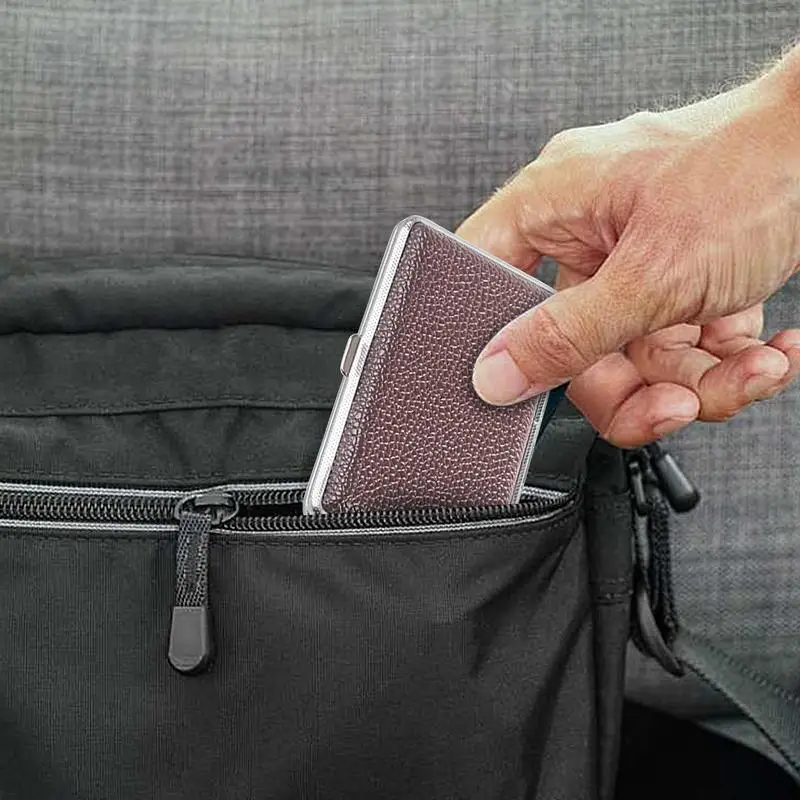 Étui en cuir pour homme et femme, boîte à cigares mince, accessoires en métal, Laguna UP, Tenir 14/20 4