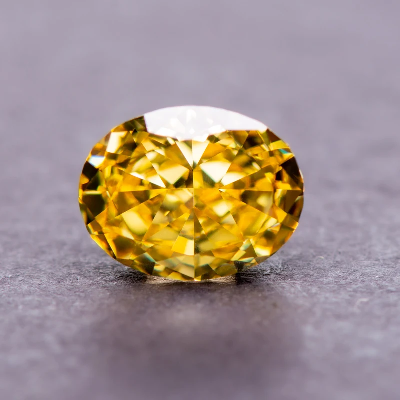 

Cubic Zirconia Oval Shape Yellow Color 4k Crushed Ice Cut Charm Stones for DIY Jewelry Making Rings Necklace Main Materials