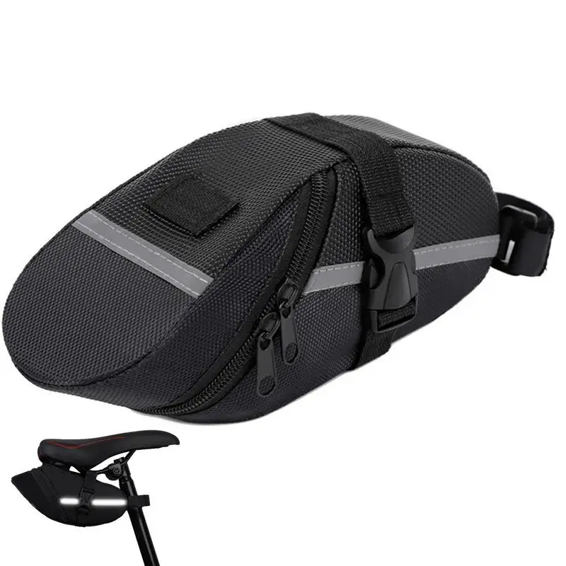 Mountain Bike Saddle Bag Reflective Strips Bicycle Seat Bag Waterproof Oxford Cloth Cycling Saddle Bag High Capacity For Outdoor
Mountain Bike Saddle Bag Reflective Strips Bicycle Seat Bag Waterproof Oxford Cloth Cycling Saddle Bag High Capacity For Outdoor