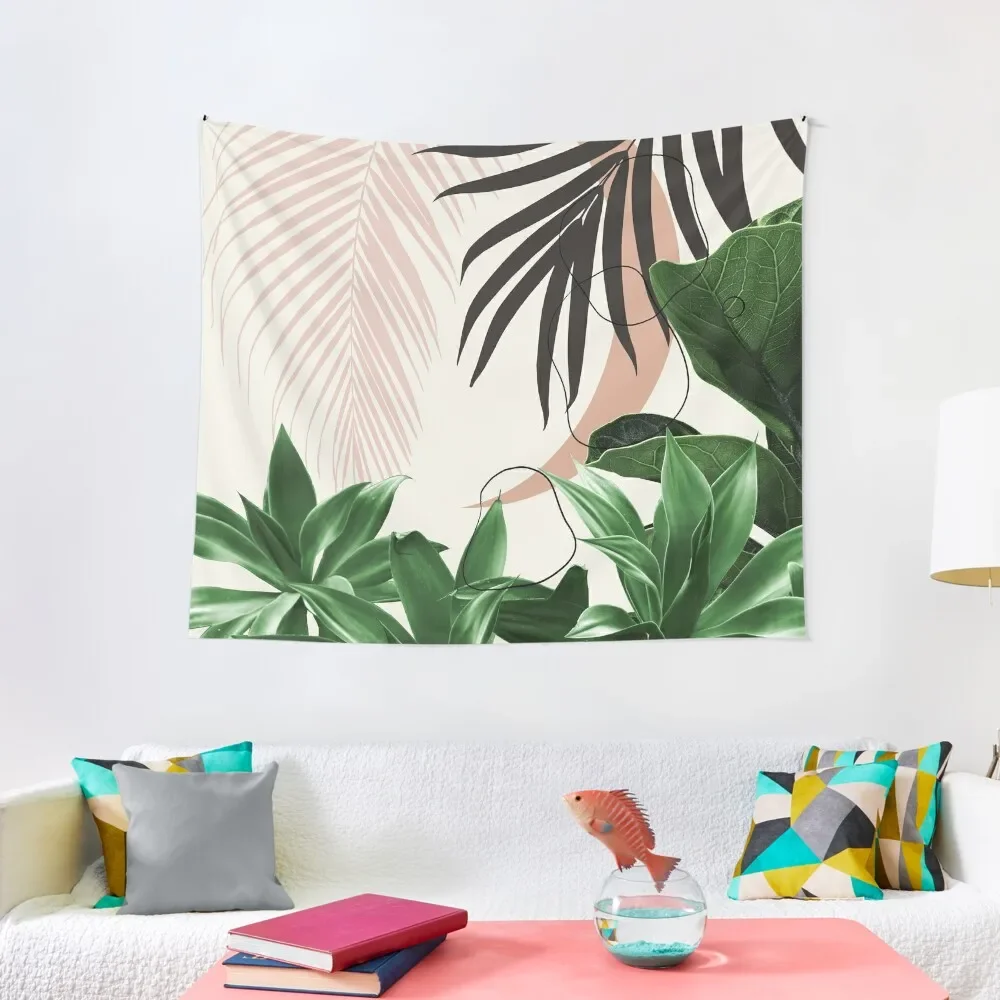 

Minimal Moon Agave Palm Finesse #3 #tropical #decor #art Tapestry Aesthetic Room Decor Korean Tapestry