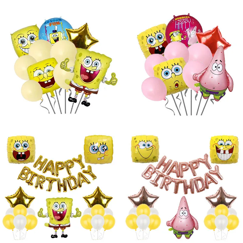 SpongeBob Patrick Star New Package Cartoon Anime Children's Birthday Party Aluminum Film Balloon Background Decoration Supplies
SpongeBob Patrick Star New Package Cartoon Anime Children's Birthday Party Aluminum Film Balloon Background Decoration Supplies