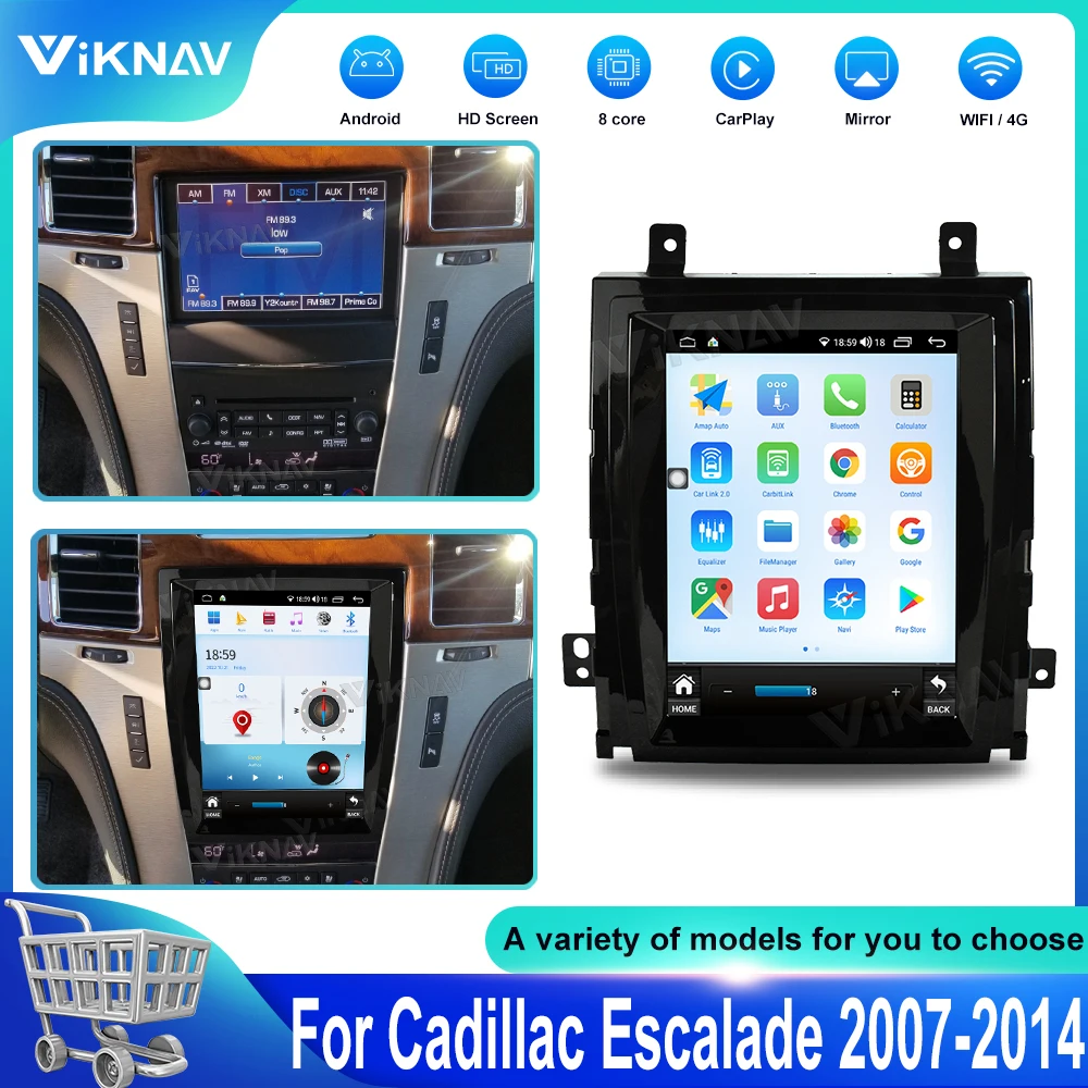 Android12 Car Radio Player For Cadillac Escalade 2007-2014 Multimedia Head Unit 10.4inch Car Stereo auto audio GPS Navigation 
Android12 Car Radio Player For Cadillac Escalade 2007-2014 Multimedia Head Unit 10.4inch Car Stereo auto audio GPS Navigation