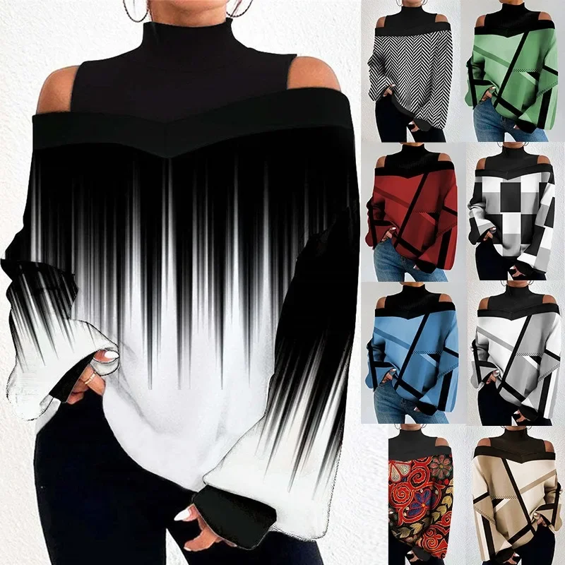 New Arrivals Exquisite Design Women's Spring Clothing Off-Shoulder Design Elegant Women's Lantern Sleeve Printed Top
New Arrivals Exquisite Design Women's Spring Clothing Off-Shoulder Design Elegant Women's Lantern Sleeve Printed Top