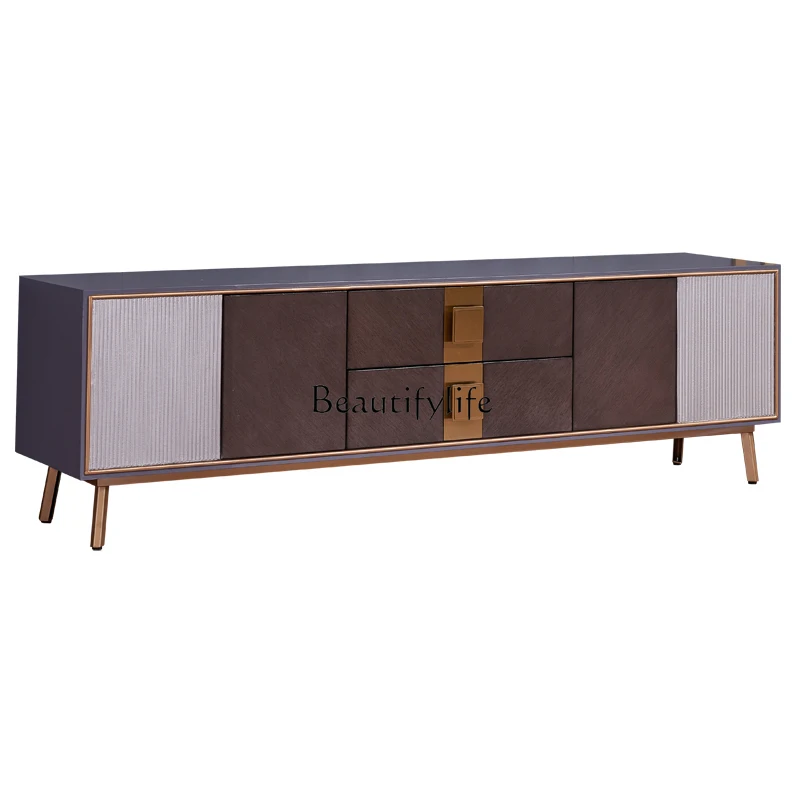 

American Coffee Table TV Cabinet Combination Modern Entry Lux Style Living Room TV Stand with Drawer