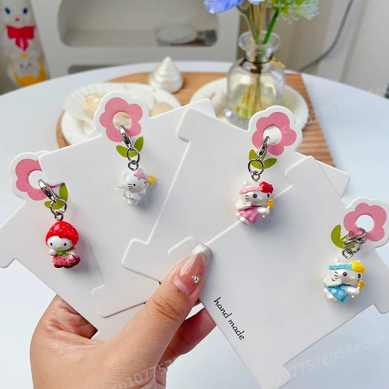 Kawaii Strawberry Hello Kitty Doll Keychain Sanrio Cute Angel Mobile Phone Pendant Children's Bag Accessories Toy Pendant Gifts
Kawaii Strawberry Hello Kitty Doll Keychain Sanrio Cute Angel Mobile Phone Pendant Children's Bag Accessories Toy Pendant Gifts