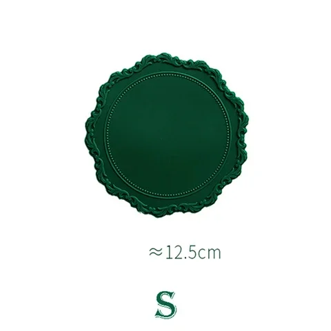 

12/23cm Silicone Flower Placemat Tableware Oil Resistant Heat Insulation Non-Slip Tablemat Coaster Kitchen Washable Cup Pad