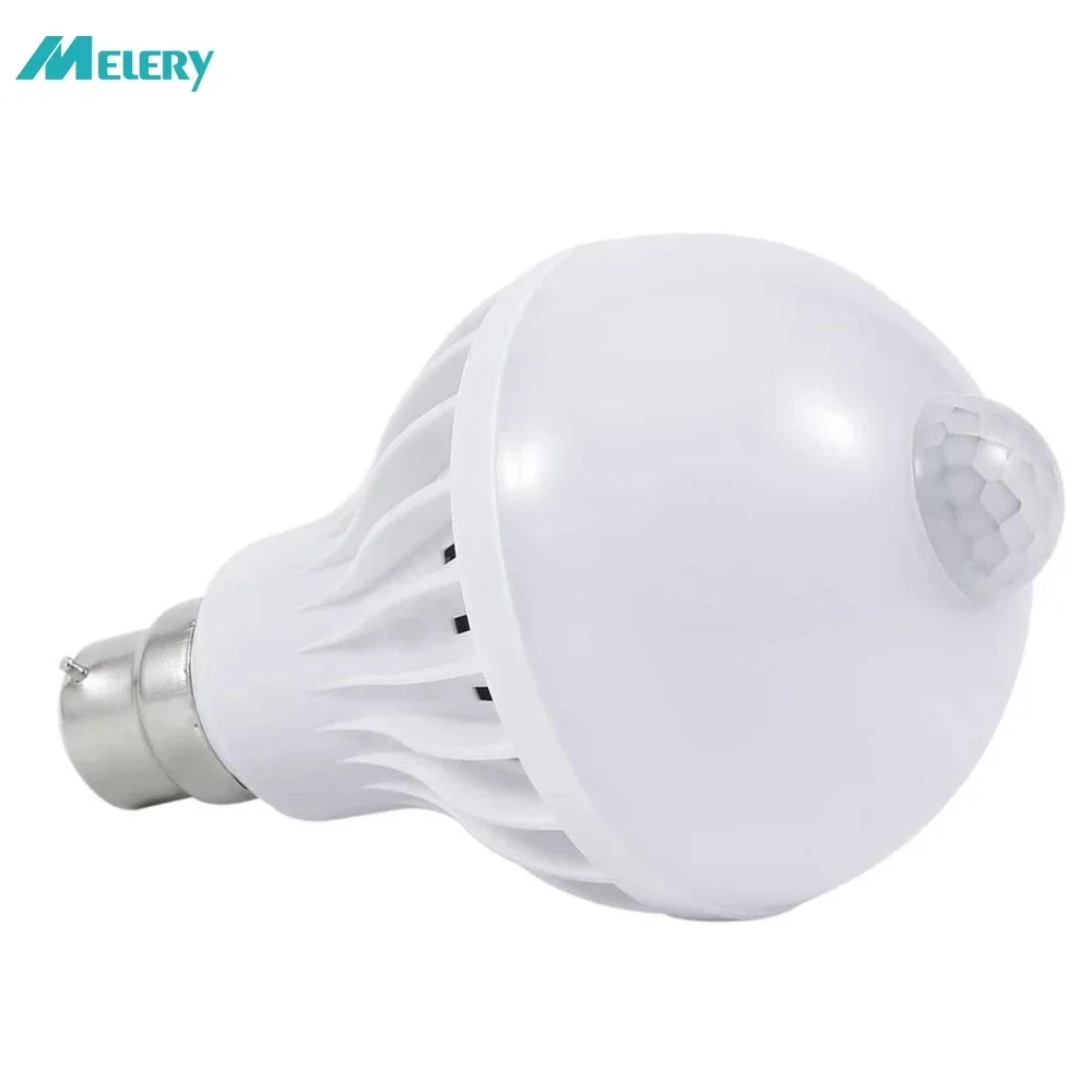 

B22 Motion Sensor Bulb PIR Night Light 5W/7W/9W/12W Bayonet Ceiling Pendant Lamp for Bathroom Bedroom Hallway Indoor Lighting