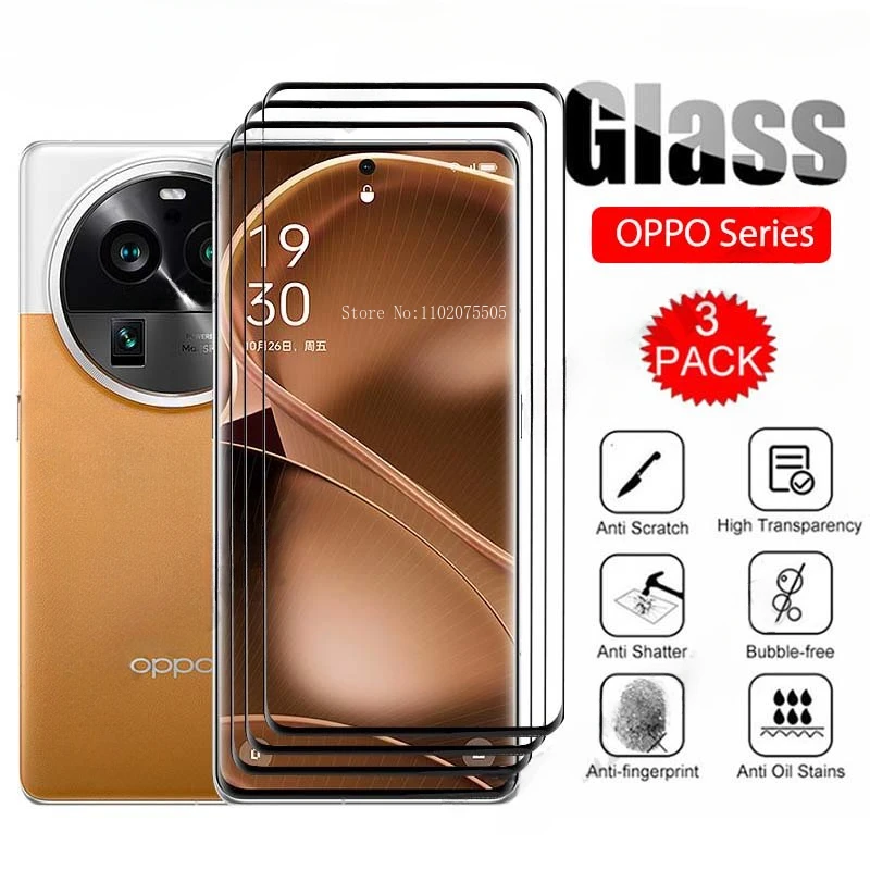 3 шт. закаленное стекло для OPPO Find X6 X5 Pro Reno 9 Pro A78 A76 A56 A54 A94A96 2023 полная защита экрана
3 шт. закаленное стекло для OPPO Find X6 X5 Pro Reno 9 Pro A78 A76 A56 A54 A94A96 2023 полная защита экрана