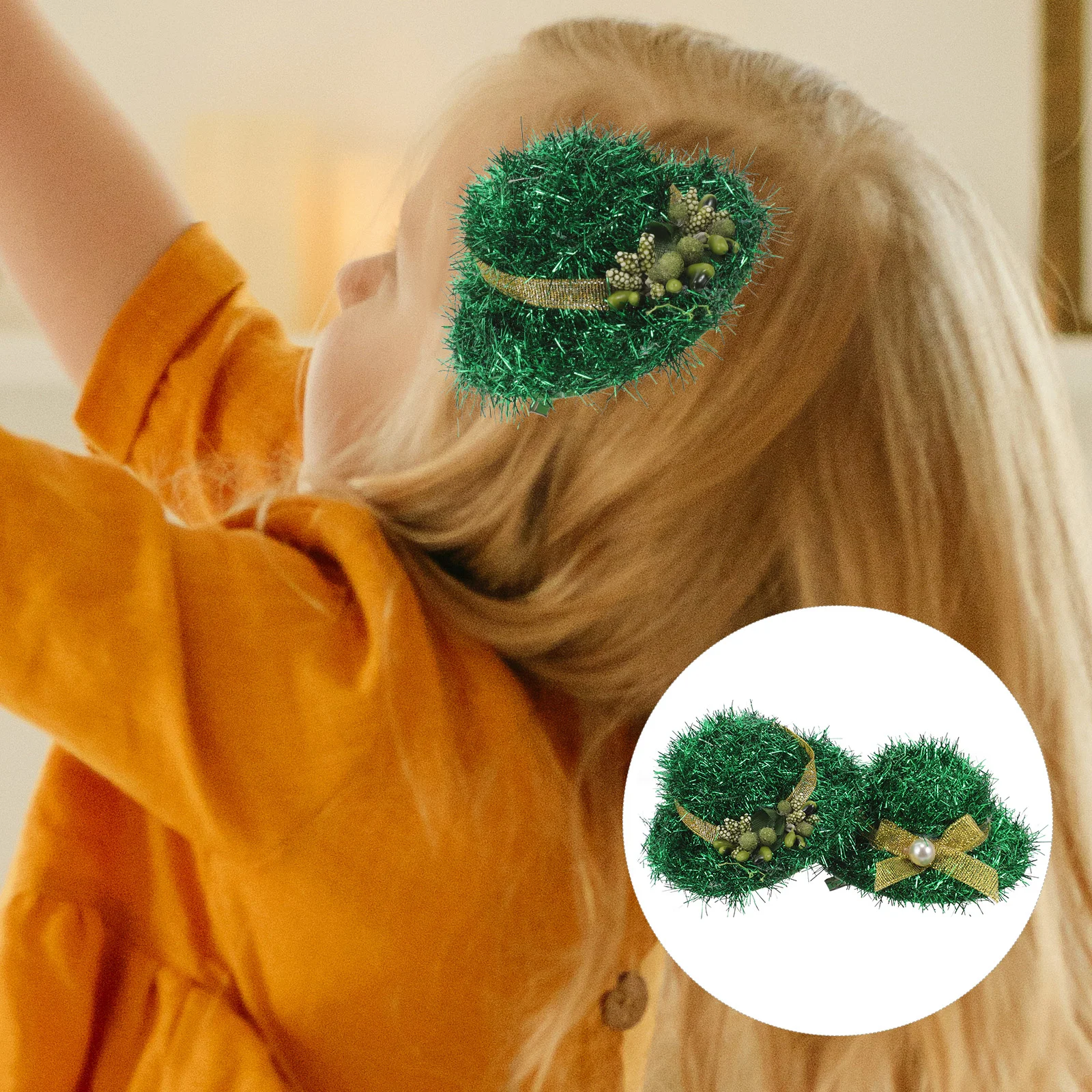 2 Pcs Irish Day Headdress Women Hair Clips Green Hat Accessories Decorative Top Plastic Girl St Patrick's Miss
2 Pcs Irish Day Headdress Women Hair Clips Green Hat Accessories Decorative Top Plastic Girl St Patrick's Miss