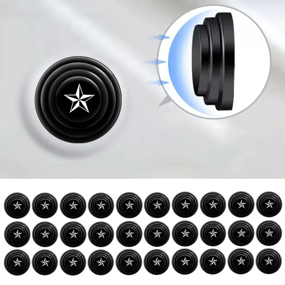 30PCS Star Car Door Shock Absorber Anti-Collision Gasket Sound Insulation Pad and Auto Soundproof Crash Pad(Black)
30PCS Star Car Door Shock Absorber Anti-Collision Gasket Sound Insulation Pad and Auto Soundproof Crash Pad(Black)