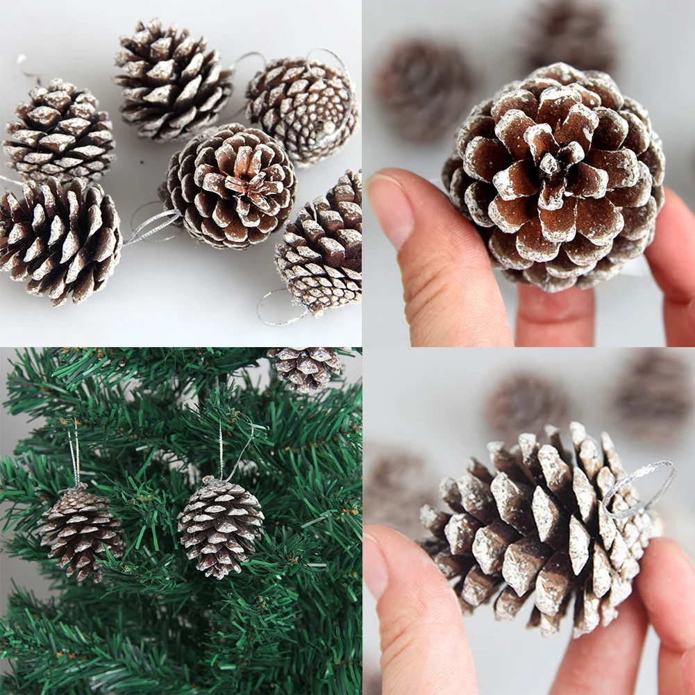 6pcs Small Pine Cones Xmas Craft Making Decoration For Home Decor Halloween New Year Navidad Pendant Accessories
6pcs Small Pine Cones Xmas Craft Making Decoration For Home Decor Halloween New Year Navidad Pendant Accessories