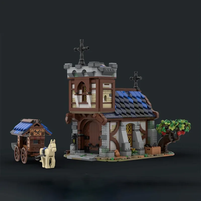 MOC Medieval Church Town Building Blocks Street View City Wall Castle Village Guard Tower Weapon Store Horse Stable Bricks Toy
MOC Medieval Church Town Building Blocks Street View City Wall Castle Village Guard Tower Weapon Store Horse Stable Bricks Toy