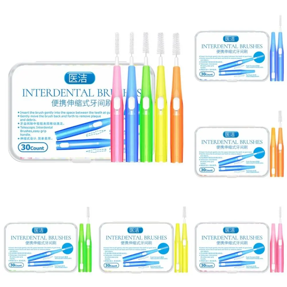 Remove Food Plaque Telescopic Interdental Brush Oral Hygiene Care Push-Pull Toothbrush 0.6-1.5mm Teeth Cleaning Tool
Remove Food Plaque Telescopic Interdental Brush Oral Hygiene Care Push-Pull Toothbrush 0.6-1.5mm Teeth Cleaning Tool