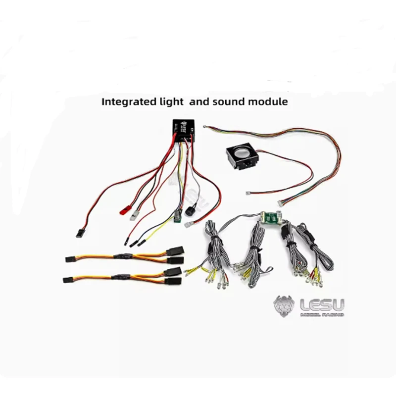 

LESU Model Integrated Light Group Sound Group Assembly CNC Shell for Eu Car L6 V6 V8 Four Types of Sound for Effects LESU