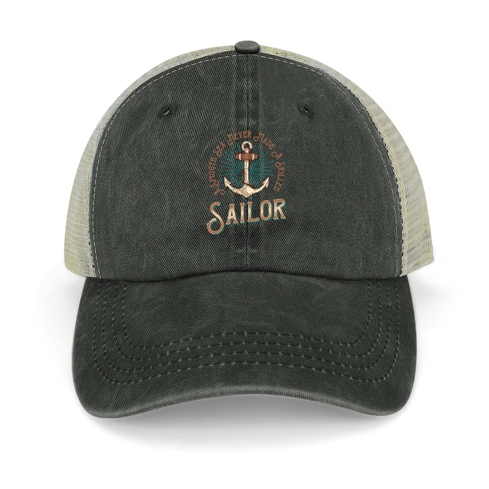

A Smooth Sea Never Made A Skilled Sailor Cowboy Hat Christmas Hat fashionable Baseball For Men Women's