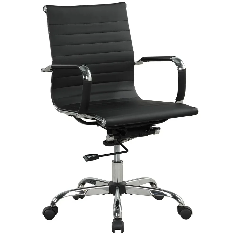 

Office Chair 37.5 in Manager's Chair With Adjustable Height & Swivel Black Free Shipping 250 Lb. Computer Chairs Relax