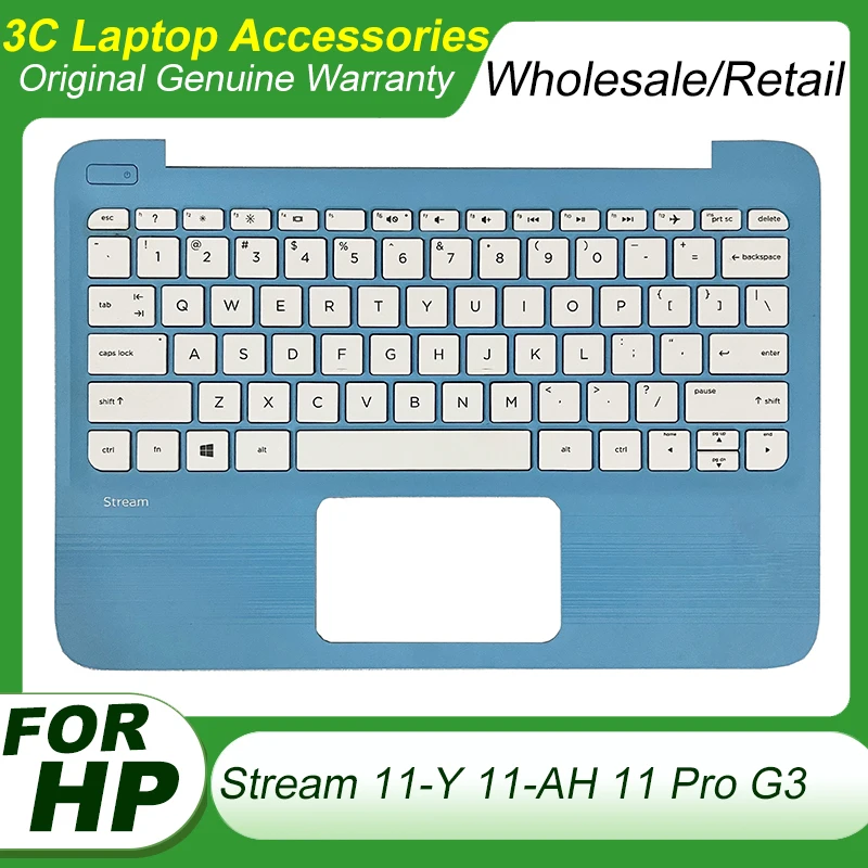 Original New for HP Stream 11-Y 11-AH 11 Pro G3 902956-001 Top Case Replacment Keyboard Laptop Palmrest Upper Cover US Korean
Original New for HP Stream 11-Y 11-AH 11 Pro G3 902956-001 Top Case Replacment Keyboard Laptop Palmrest Upper Cover US Korean