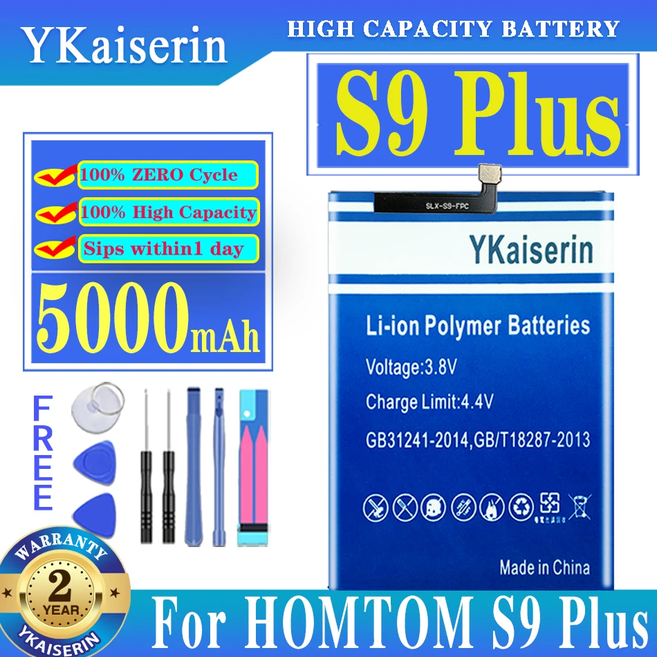 Сменный аккумулятор для телефона ykaisсеребрин 5000 мАч S9 Plus для смартфонов HOMTOM S9 Plus S9Plus + Бесплатные инструменты
Сменный аккумулятор для телефона ykaisсеребрин 5000 мАч S9 Plus для смартфонов HOMTOM S9 Plus S9Plus + Бесплатные инструменты