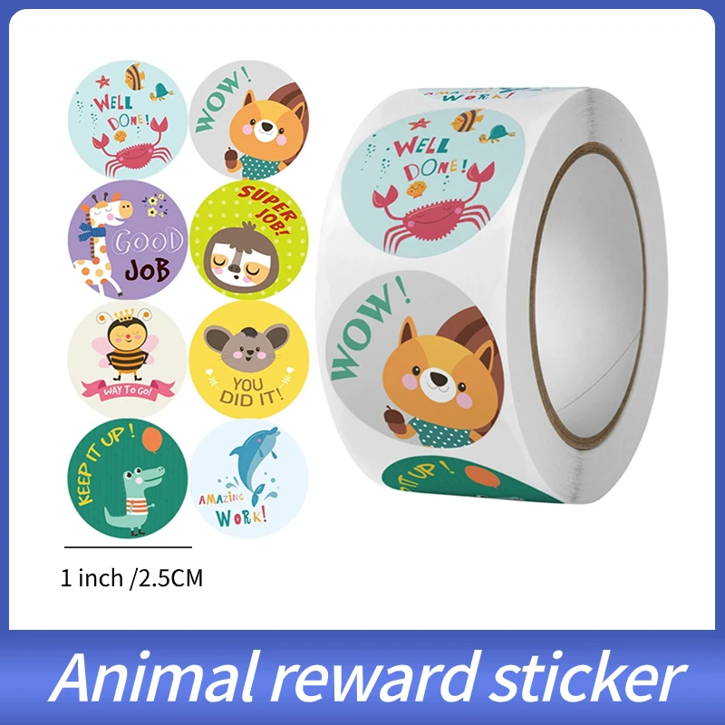 500pcs/Roll Zoo Animals Cartoon Stickers For Kids Classic Toys Sticker School Teacher Reward Sticker 8 Designs Pattern
500pcs/Roll Zoo Animals Cartoon Stickers For Kids Classic Toys Sticker School Teacher Reward Sticker 8 Designs Pattern