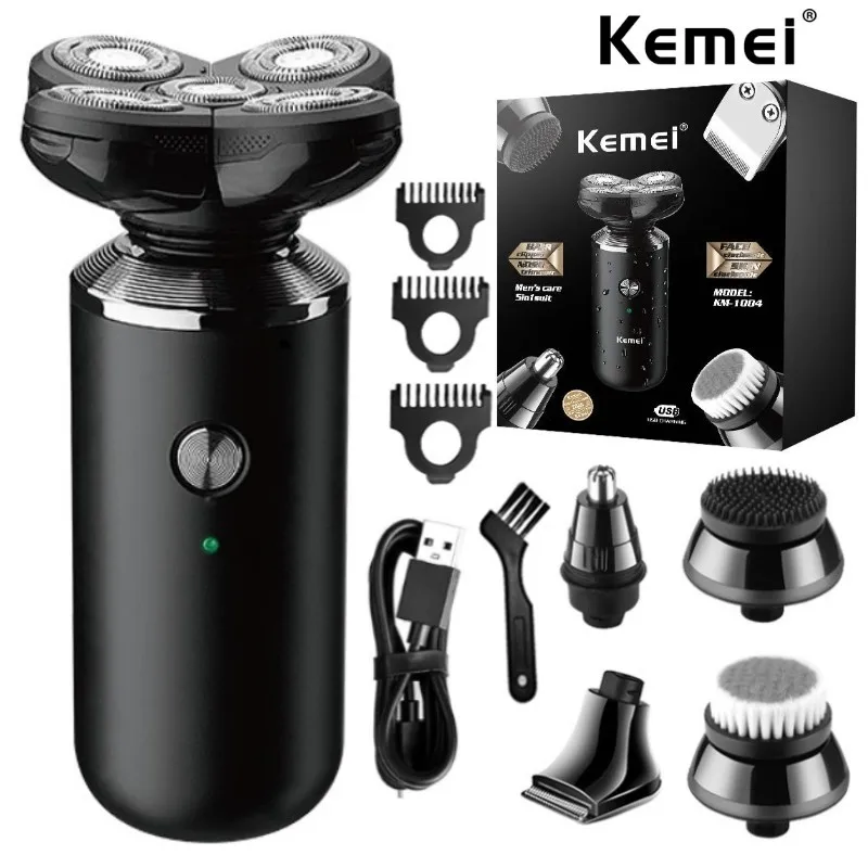 Электробритва Kemei 5 в 1 для мужчин, триммер для бороды, лица, дужек в носу, портативное устройство бритья, водонепроницаемое устройство с USB-зарядкой
Электробритва Kemei 5 в 1 для мужчин, триммер для бороды, лица, дужек в носу, портативное устройство бритья, водонепроницаемое устройство с USB-зарядкой