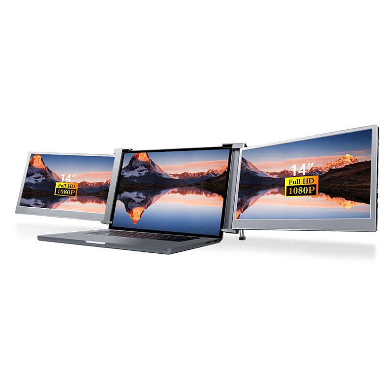 Factory wholesale 14 inch Dual & Triple Displays Screen Laptop Monitor 1080p dual screen laptop monitor Dual screen display
Factory wholesale 14 inch Dual & Triple Displays Screen Laptop Monitor 1080p dual screen laptop monitor Dual screen display