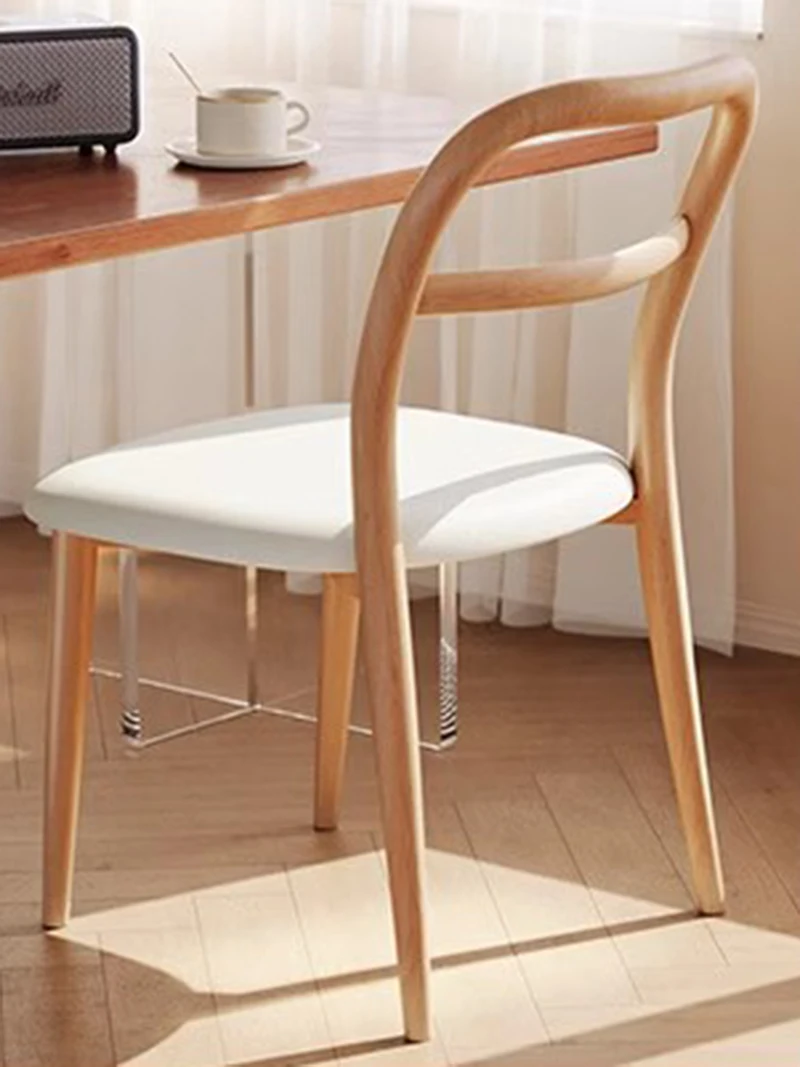 

Современные минималистичные дизайнерские стулья для спальни, обеденные стулья из искусственного дерева, стулья для комода, мебель для столовой HYDC