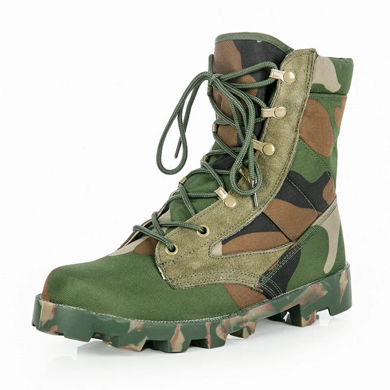 

Male Outdoor Training Combat Military Boots Spring Autumn Men Jungle Hiking Sports Climbing Camping Breathable Camo Desert Shoes