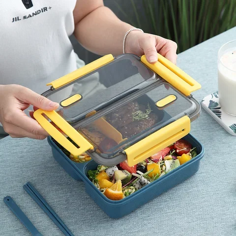 

Kids Portable Japanese Style Bento Box Outdoor Picnic Lunch Box Leak-Proof Food Container Storage Student Breakfast Boxes