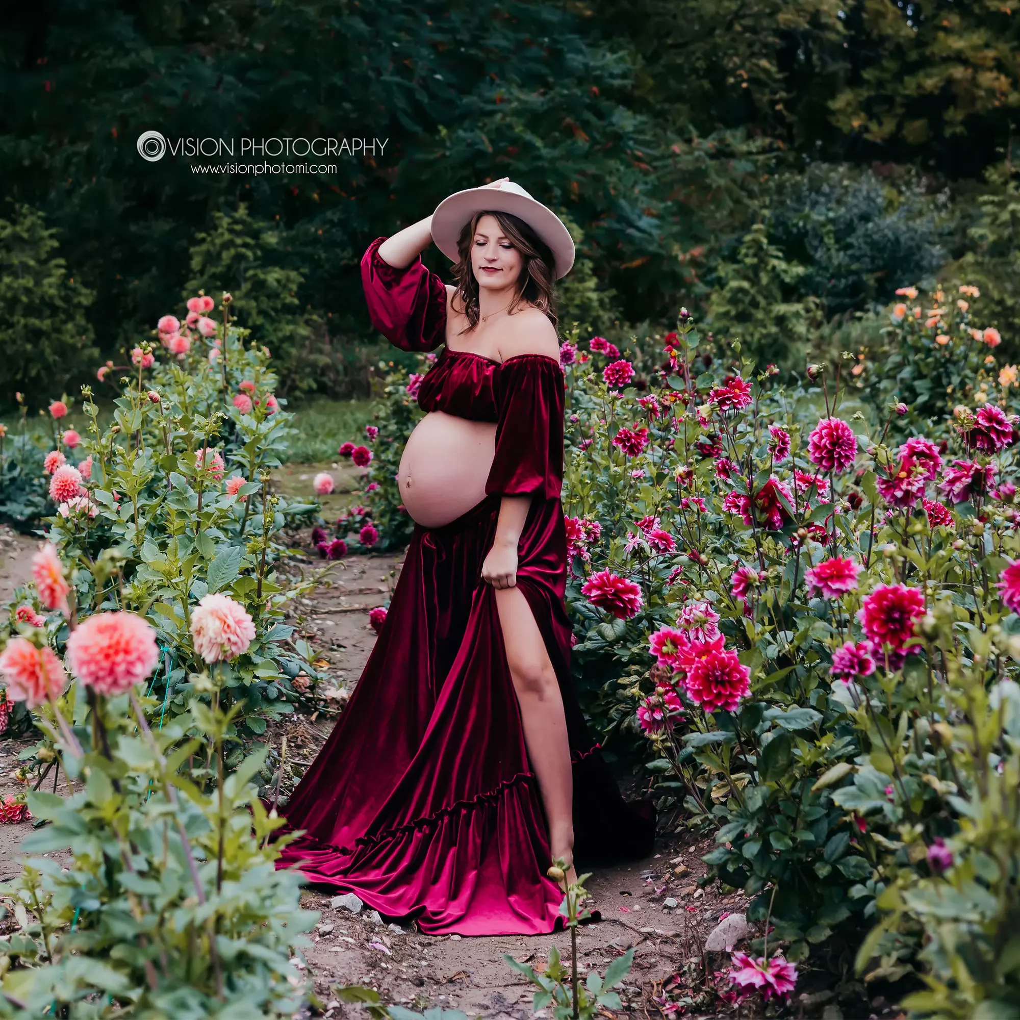 

Don&Judy Elegant Wedding Dress Bride Party Evening Gown Boho Off Shoulder Vestidos De Noiva Maternity Pregnant Women Photo Shoot