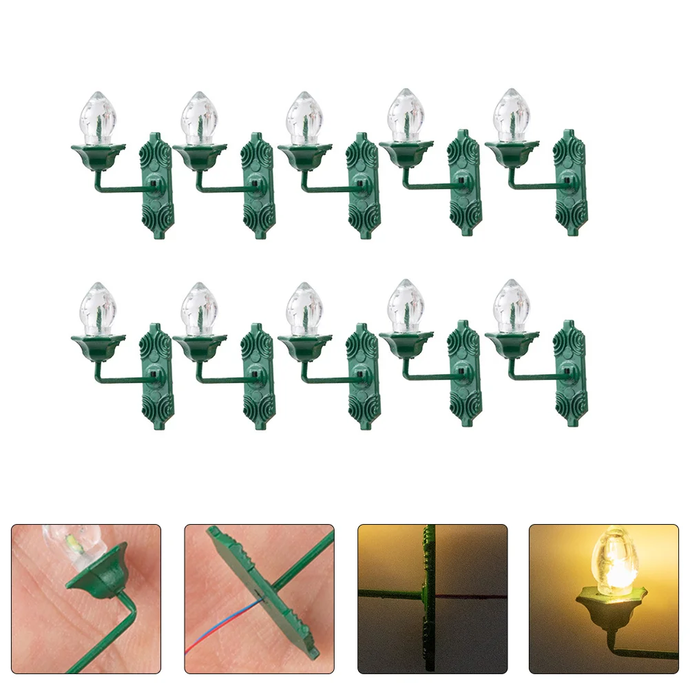 10 PCS Decor Type Wall Light Sand Table Ornament Layout Miniature Lamp DIY Lights Model
10 PCS Decor Type Wall Light Sand Table Ornament Layout Miniature Lamp DIY Lights Model